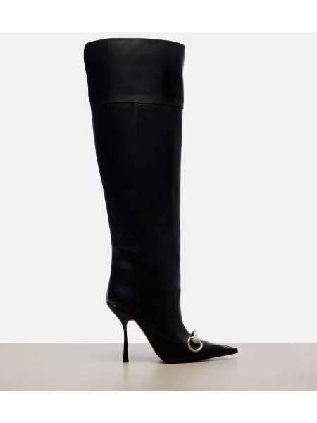 Cizme Gucci din piele negru