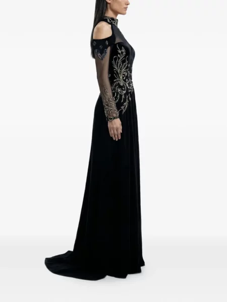 Rochie maxi Saiid Kobeisy de costum negru