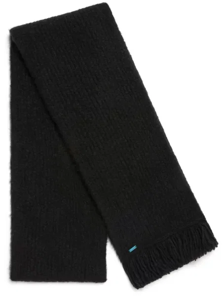 Fular Alanui cu franjuri negru