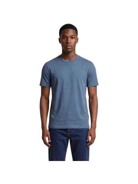 Armani Exchange basic majica kratkih rukava za muškarce od pamuka plava