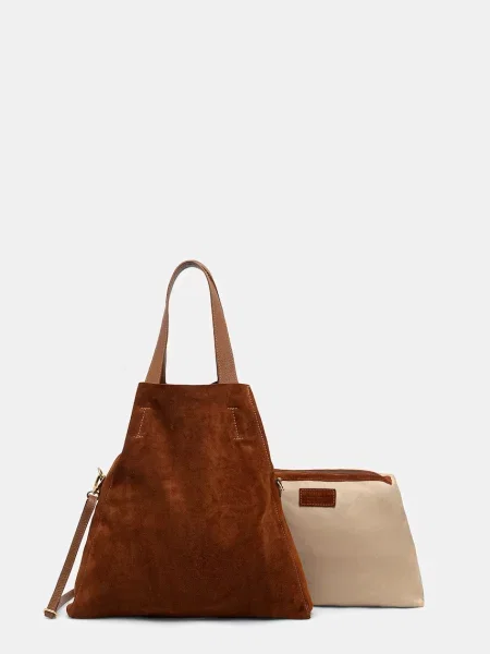 Замшева сумочка Answear Lab коричневий