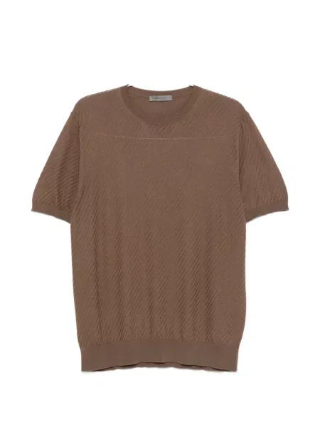 Tricou Corneliani tricotate maro