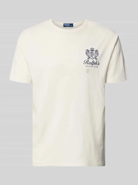 T-shirt o kroju regular fit z czystej bawełny Polo Ralph Lauren biała