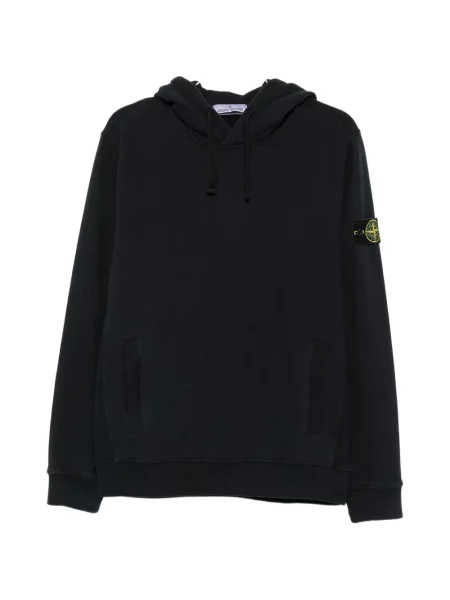 Hanorac cu glugă Stone Island cu strasuri cu cordon albastru