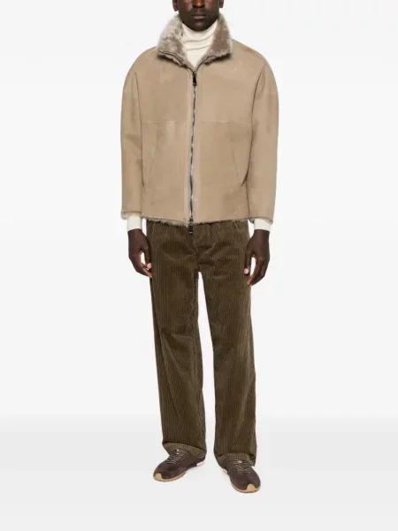 Pantaloni A.p.c. de catifea cord maro