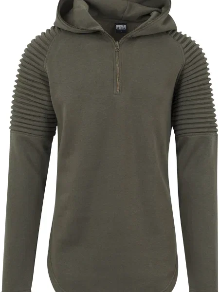 Palton Urban Classics plisat din material terry