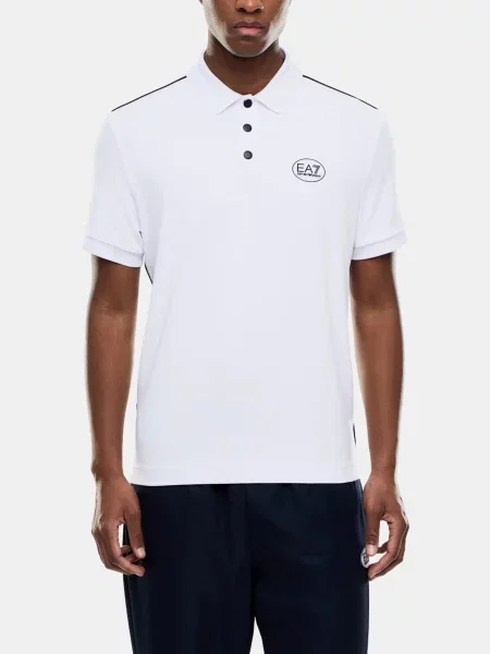 Поло поліестер/еластан білий