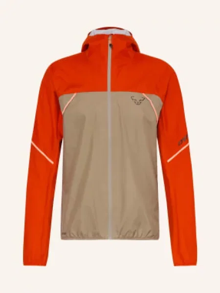 Dynafit Funkční Bunda Alpine oranžová / khaki černá