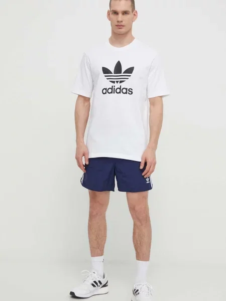 Adidas T-Shirt adicolor Trefoil biały