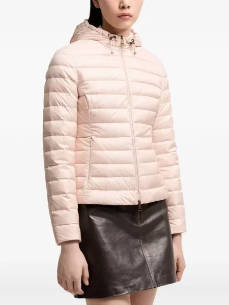 Geacă Moncler cu glugă roz