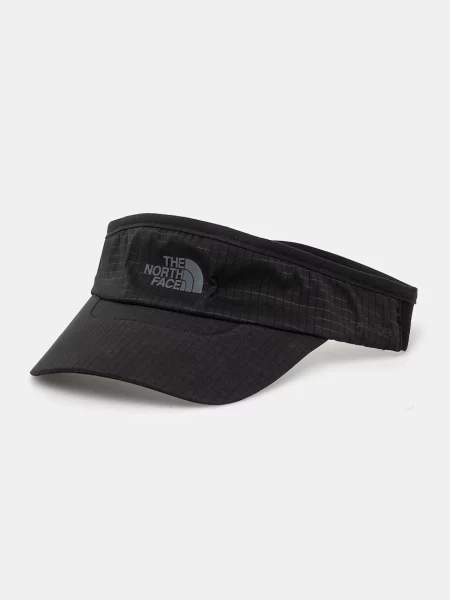 Шапка с козирки The North Face с принт черно