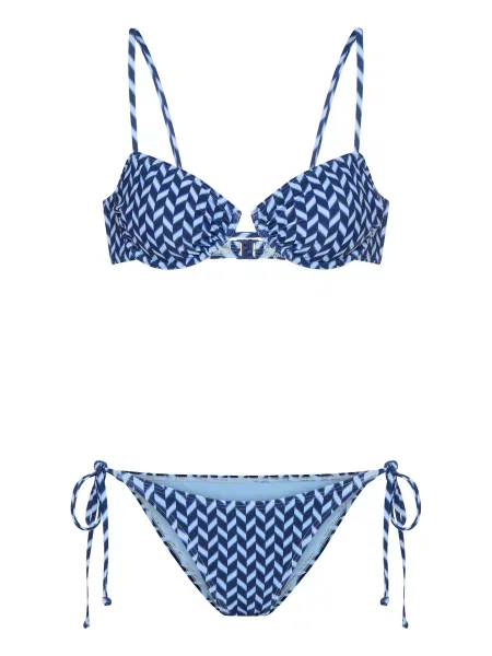 LSCN by LASCANA Costum de baie două piese deschis / închis albastru