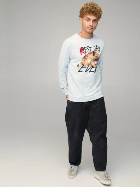 Свитшот Yappi голубой