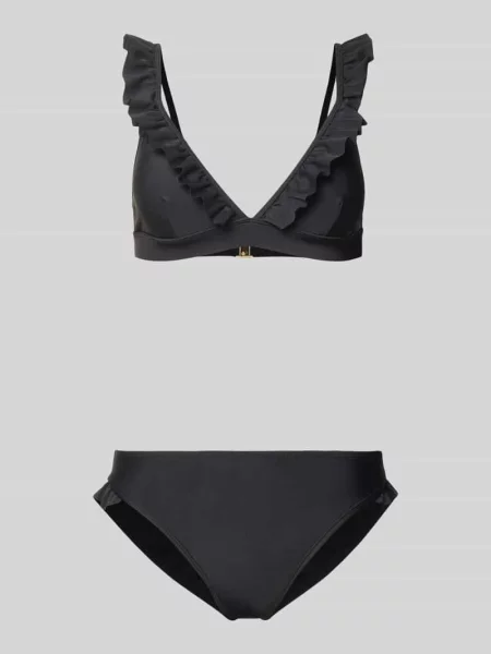 Zestaw bikini z falbanami model BOBBY' Shiwi czarne