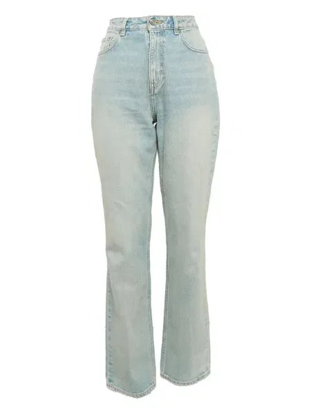 Pantaloni Ganni albastru