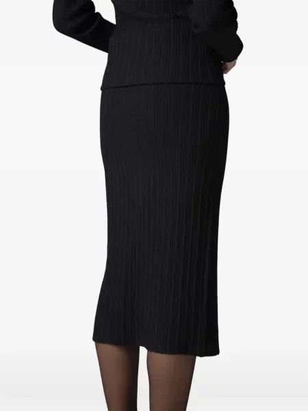 Fustă tip creion Gaëlle Paris tricotate negru