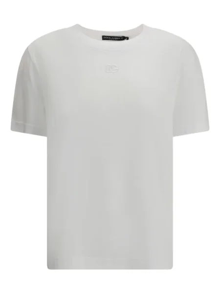 Tricou Dolce & Gabbana cu broderie alb