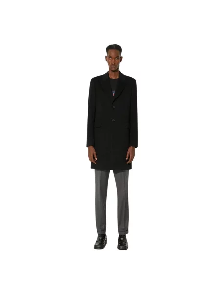 Paul Smith płaszcz wełniany czarny