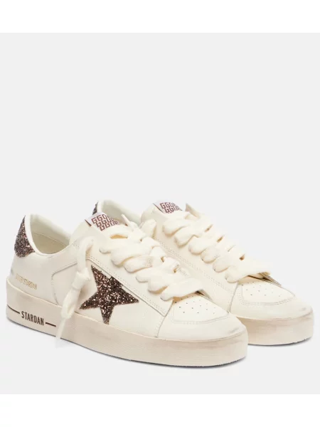 Kožne tenisice Golden Goose Stardan bijela