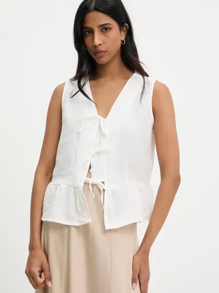 Блуза Answear Lab дамска с изчистен дизайн бяло