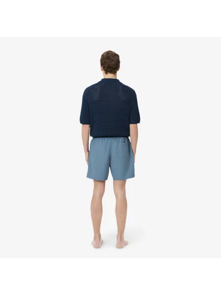 Lacoste Monochromatyczne Kąpielówki niebieskie