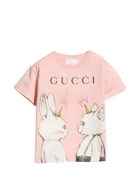 Koszulka dziecięca Gucci różowa