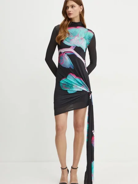 Patrizia Pepe sukienka mini dopasowana czarny