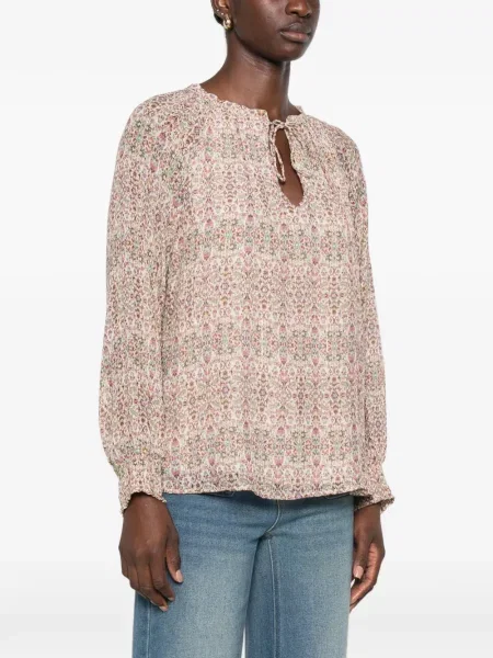 Bluză Maison123 cu model floral cu imagine cu legături