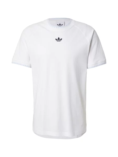 ADIDAS ORIGINALS Tricou CHEST albastru pastel / negru alb