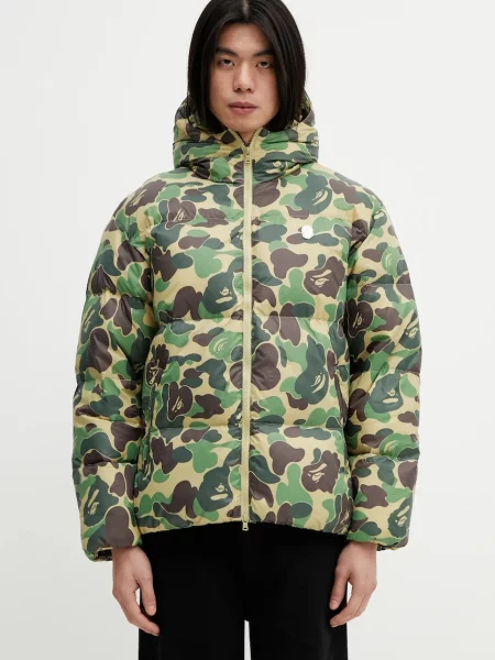 A Bathing Ape geacă de puf ABC Camo