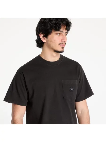 Μπλουζάκι Carhartt WIP S/S Ingo Pocket T-Shirt UNISEX Black Garment Dyed M μαύρο