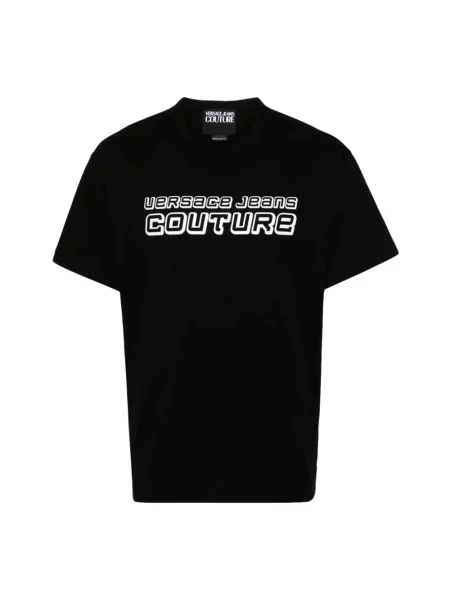 Koszulka Versace Jeans Couture z logo czarna