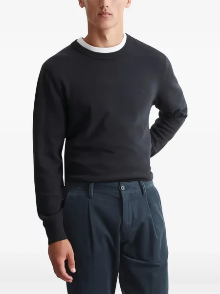 Pulover Marc O'polo cu decolteu rotund negru