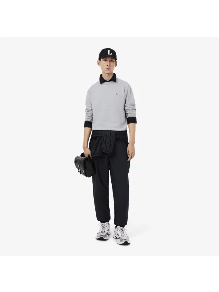 Lacoste Bluza Polarowa O Klasycznym Kroju szary