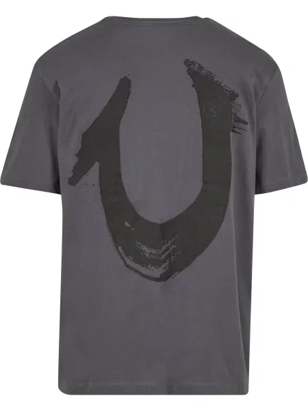 True Religion Póló Nu Brush grafit fekete