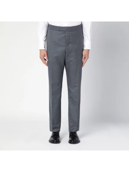 Spodnie Thom Browne wełniane szare