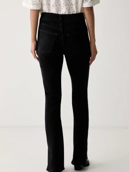 Levi's jeansy bootcut STUDDED SLIT HEM czarne