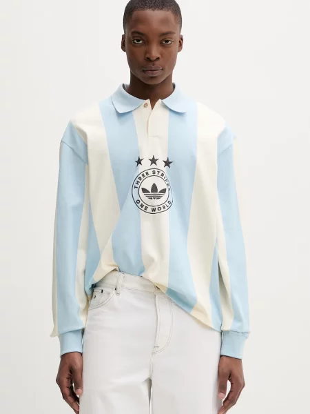 Adidas Originals dukserica za muškarce od pamuka plava