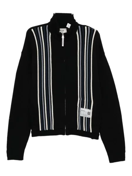 Cardigan Maison Mihara Yasuhiro cu dungi negru
