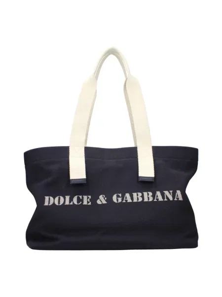 Torba na ramię Dolce&gabbana skórzana niebieska