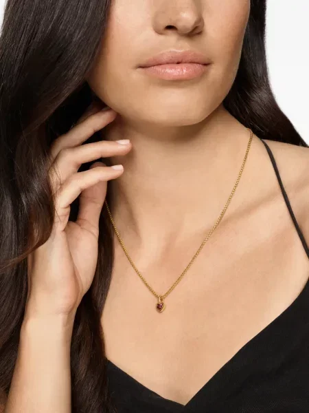 Колие David Yurman с гранат със сърца