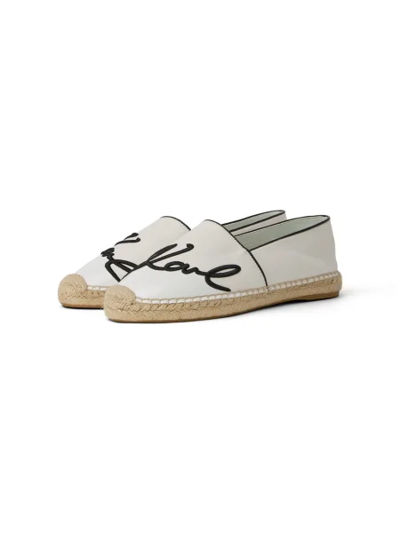 Espadrilky KARL LAGERFELD Kamini bílá