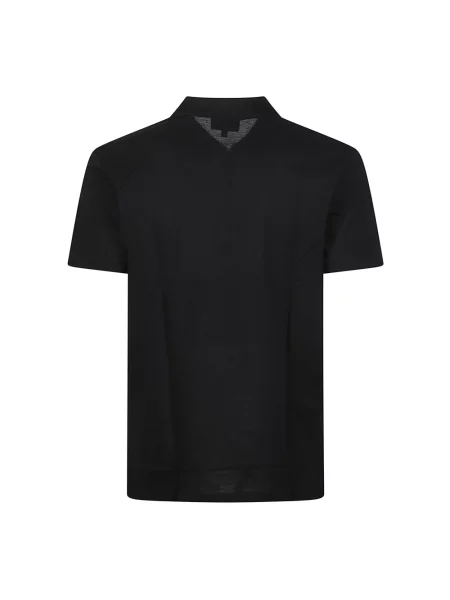 Koszulka polo Emporio Armani z logo czarna