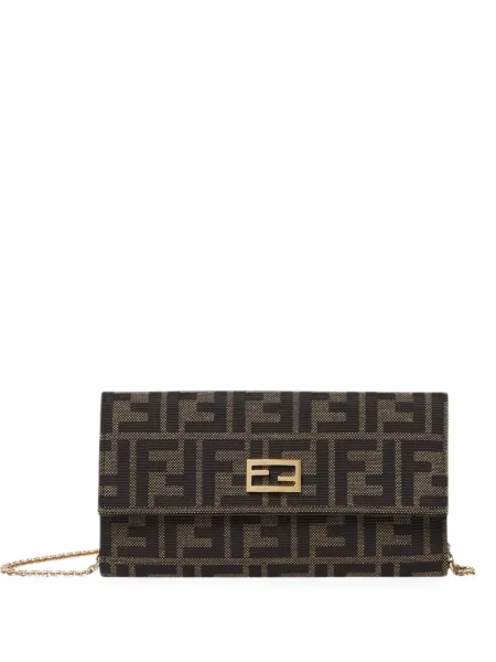 Colier Fendi cu autograf maro