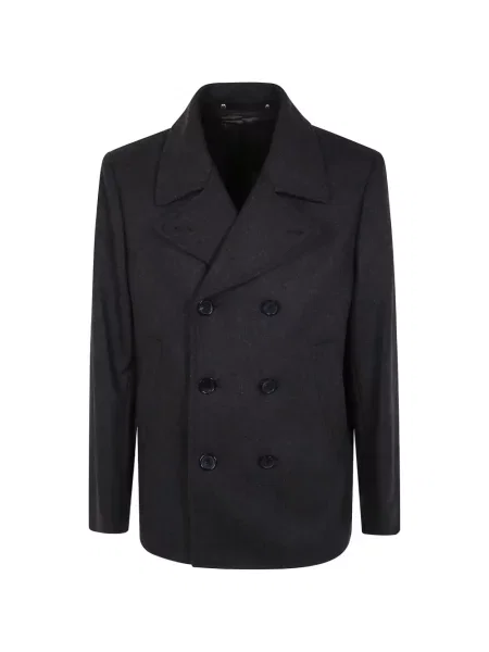 Palton Ps Paul Smith cu două rânduri de nasturi gri