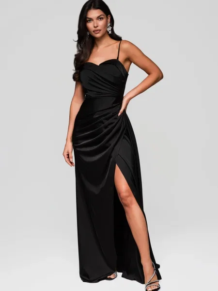 Rochie de seară Edoti de costum negru