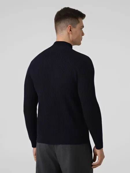 Вовняний Кардиган Emporio Armani темно-синій синій
