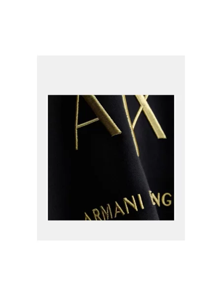 Armani Exchange hanorac pentru bărbați cu negru