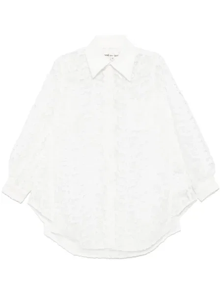 Cămașă Comme Des Garçons din dantelă alb