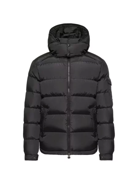 Geacă Moncler Maya cu glugă negru